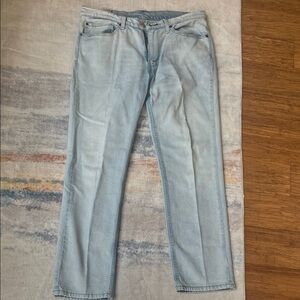 Levi's Men's Sky Blue Straight Jeans